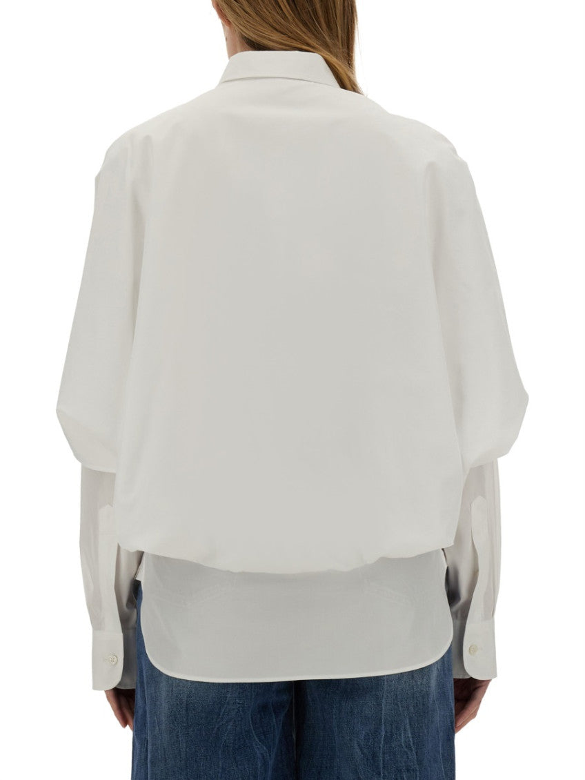White Oversized Solid Shirt 2