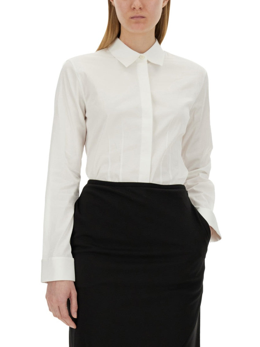 White Slim Solid Shirt 3