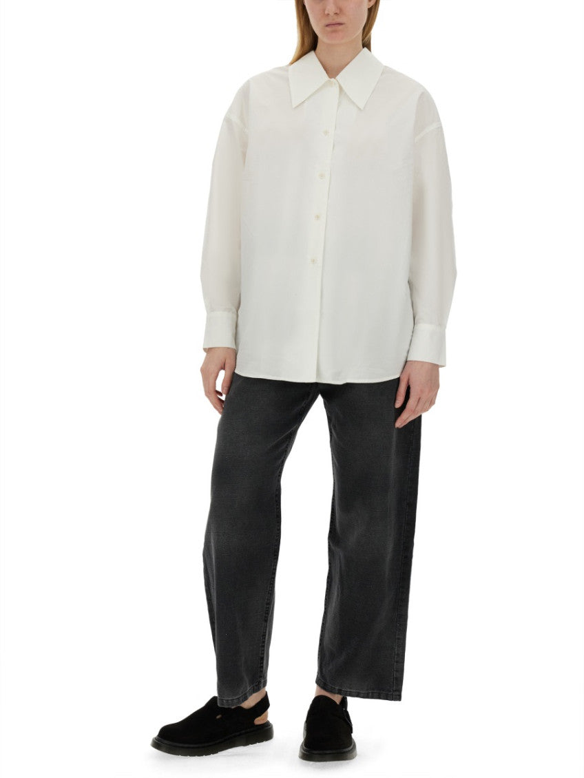 White Oversized Solid Shirt 2