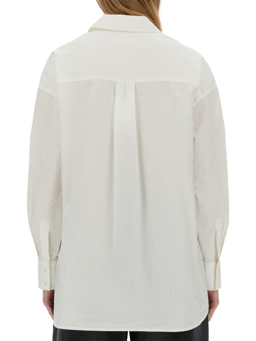 White Oversized Solid Shirt 3