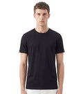 Black Solid Crew Neck T-Shirt 1