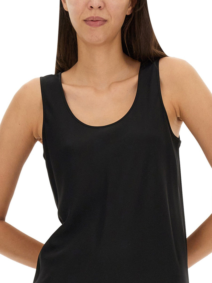 Black Scoop Neck Midi Dress 4