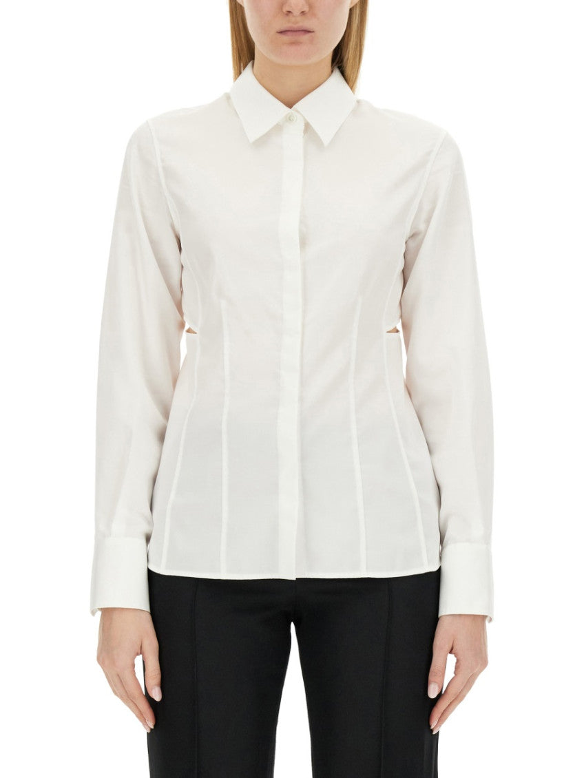 White Slim Solid Shirt 1