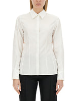 White Slim Solid Shirt 1