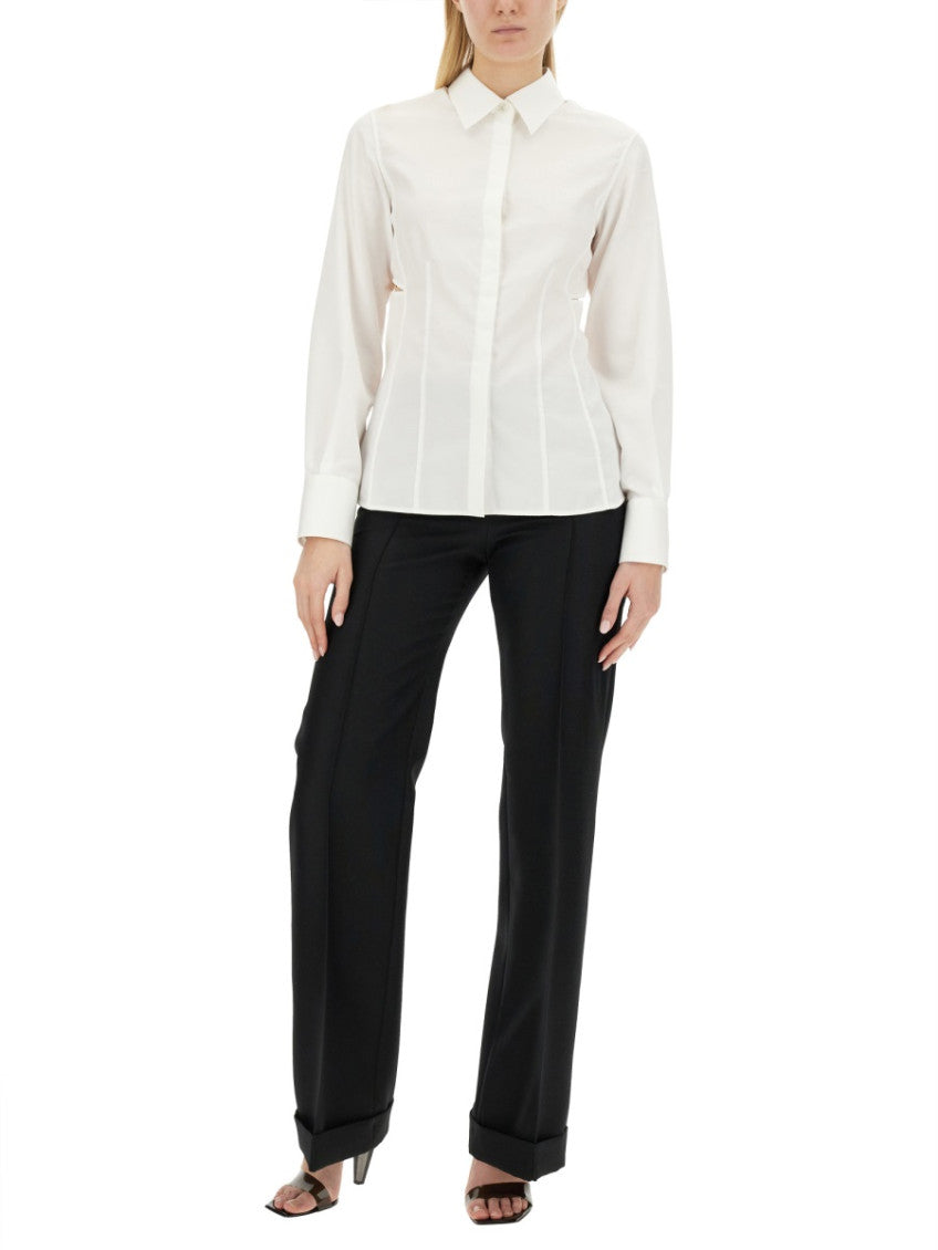 White Slim Solid Shirt 4