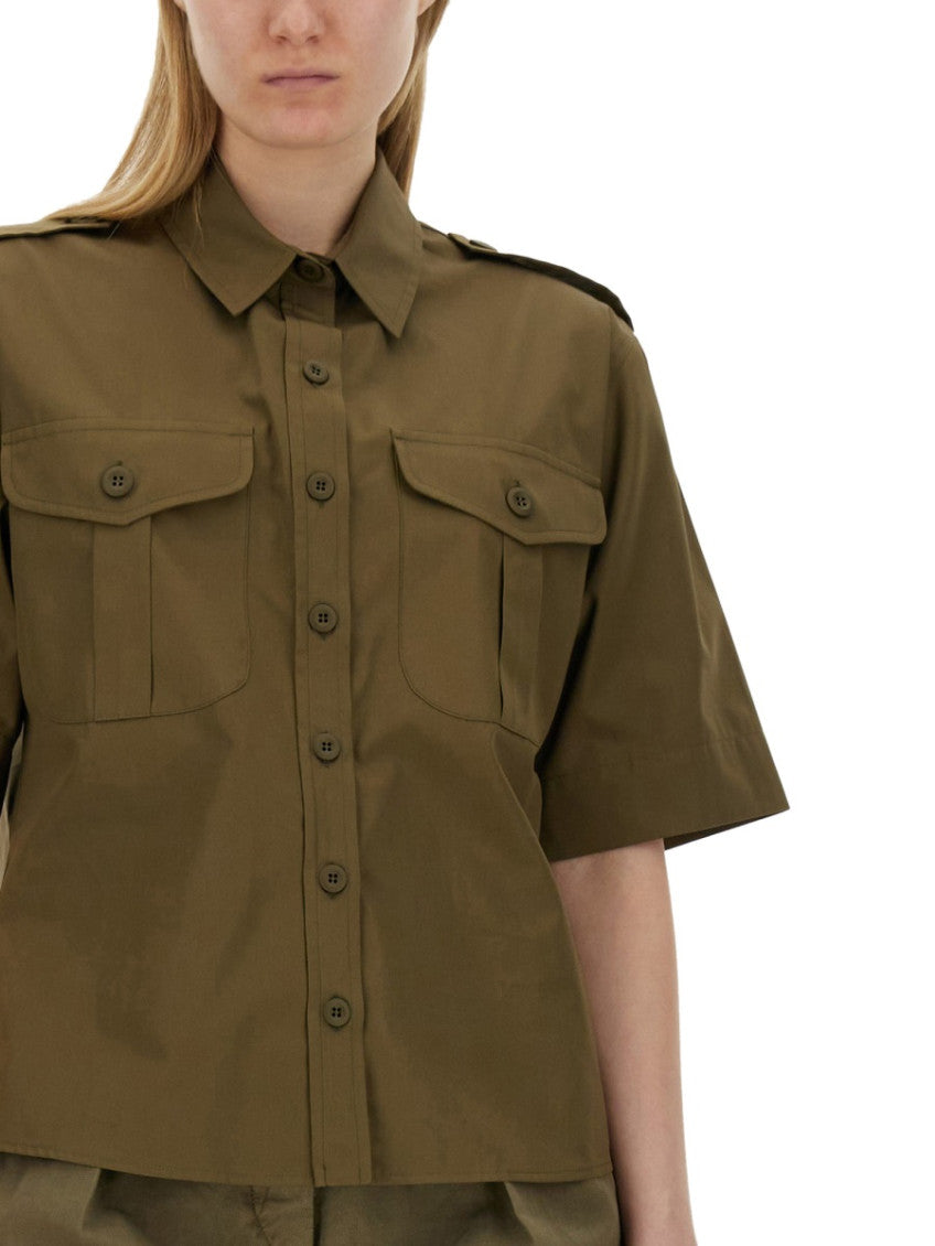Khaki Regular Solid Shirt 3