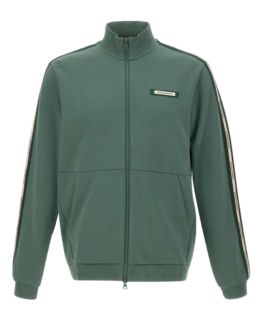 Green Logo Mock Collar Sweatshirt 1