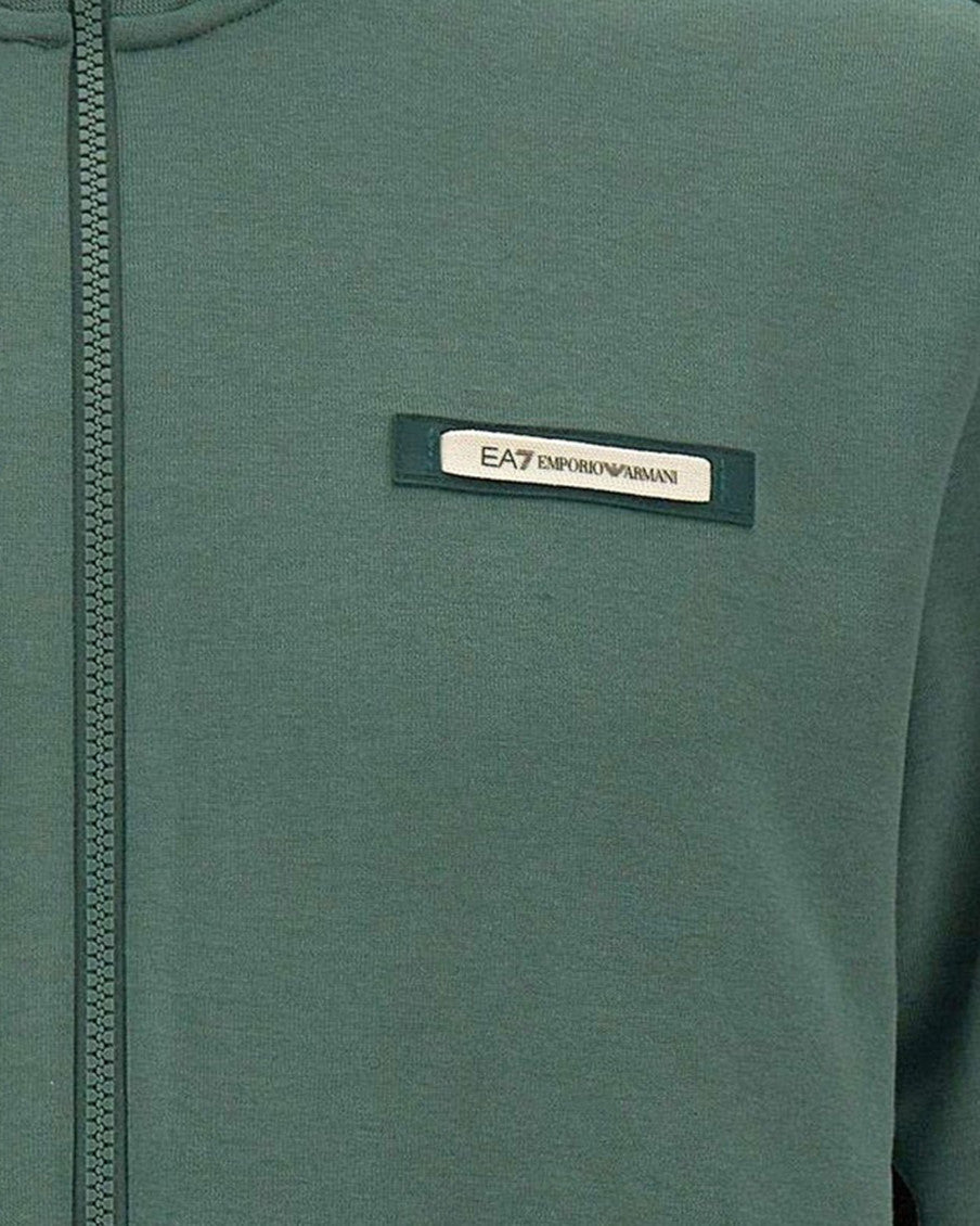 Green Logo Mock Collar Sweatshirt 3