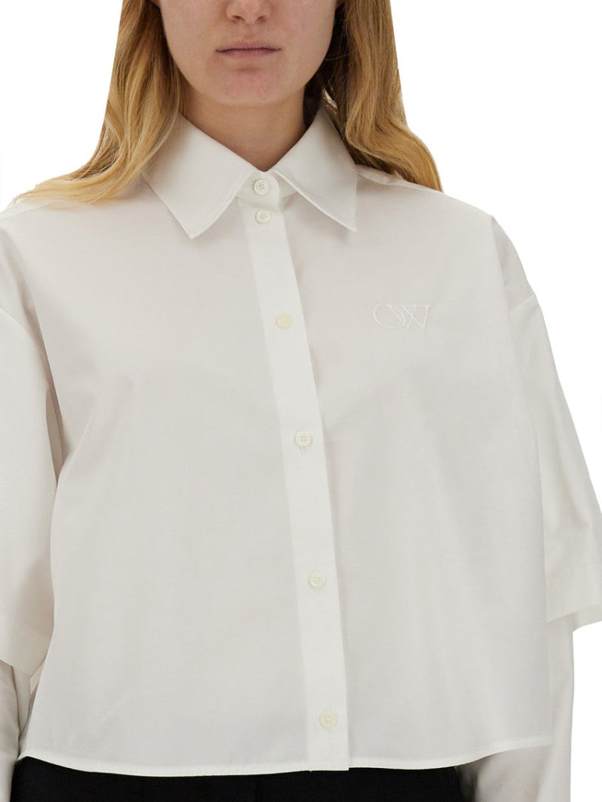 White Oversized Solid Shirt 4
