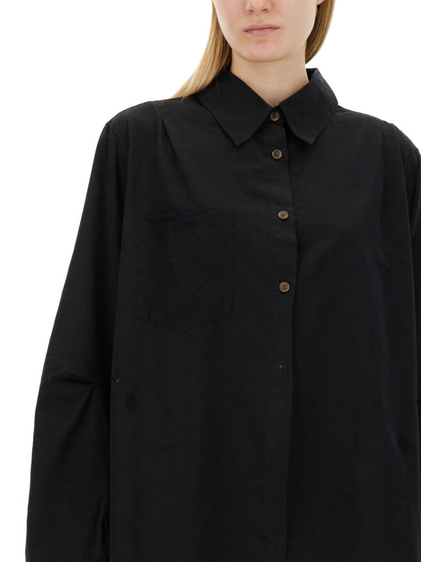 Black Oversized Solid Shirt 4