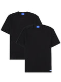 Black 2-Pack Solid Crew Neck T-Shirts 1