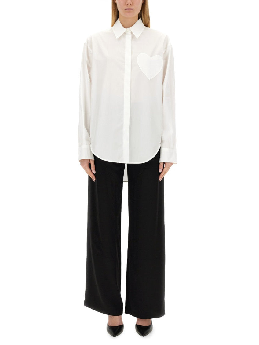 White Oversized Embellished Shirt 1