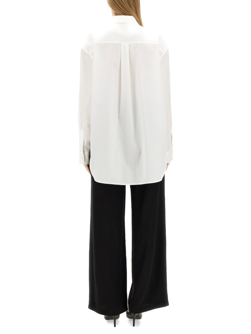 White Oversized Embellished Shirt 2