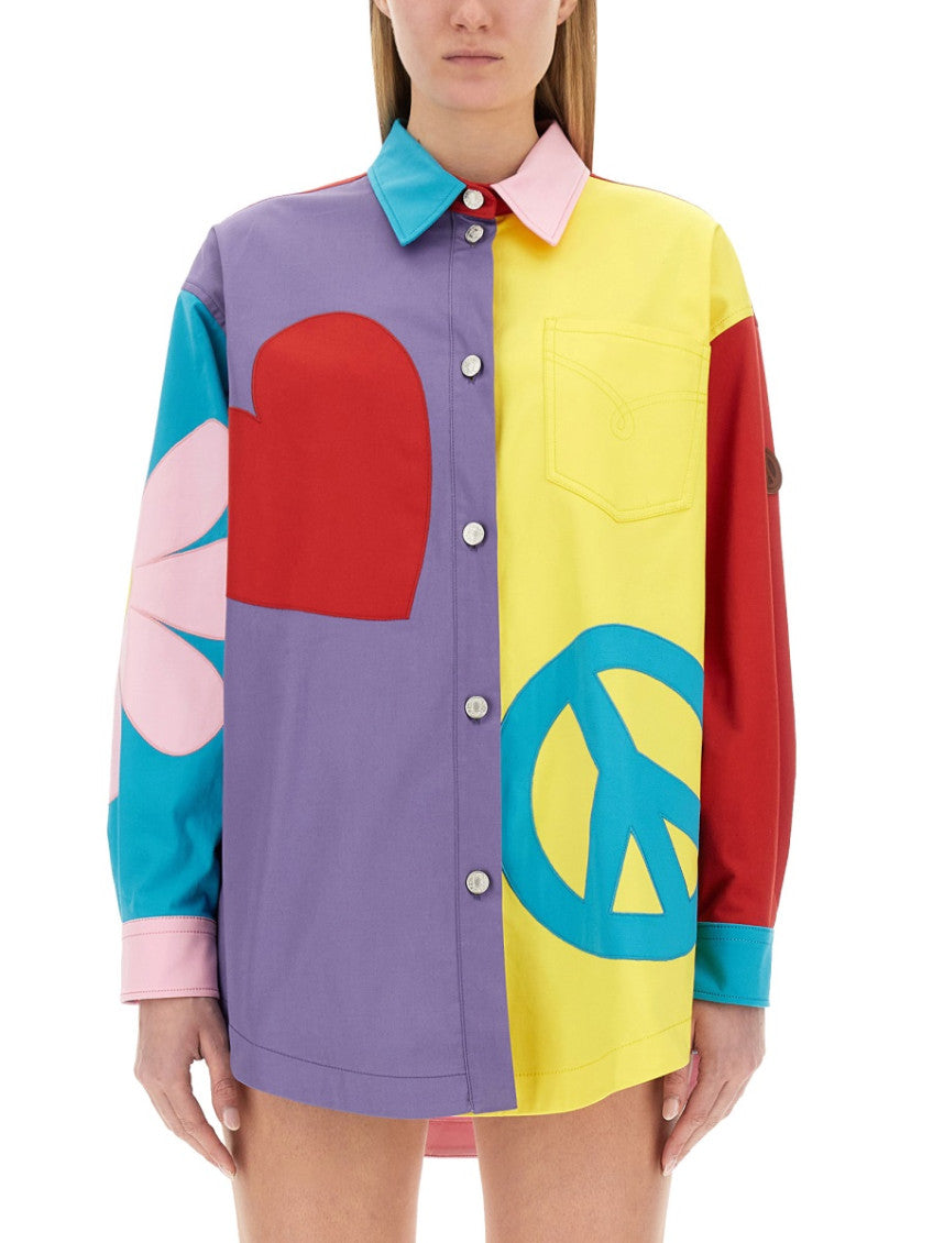 Multicolor Oversized Graphic Shirt 1