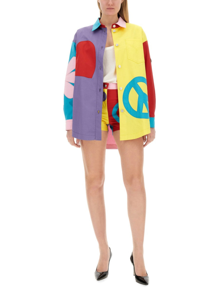 Multicolor Oversized Graphic Shirt 4