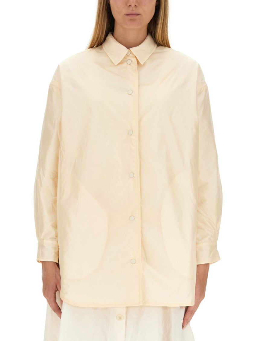 Off White Oversized Solid Shirt 1