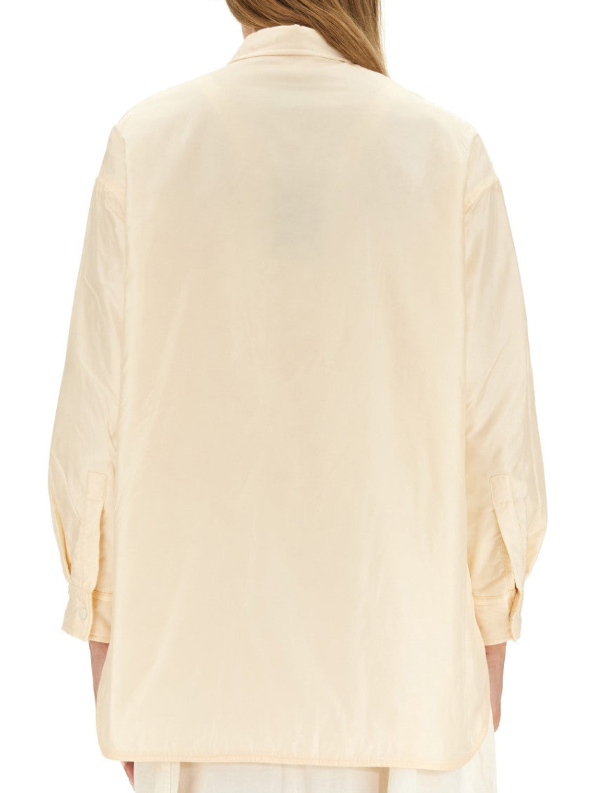 Off White Oversized Solid Shirt 2