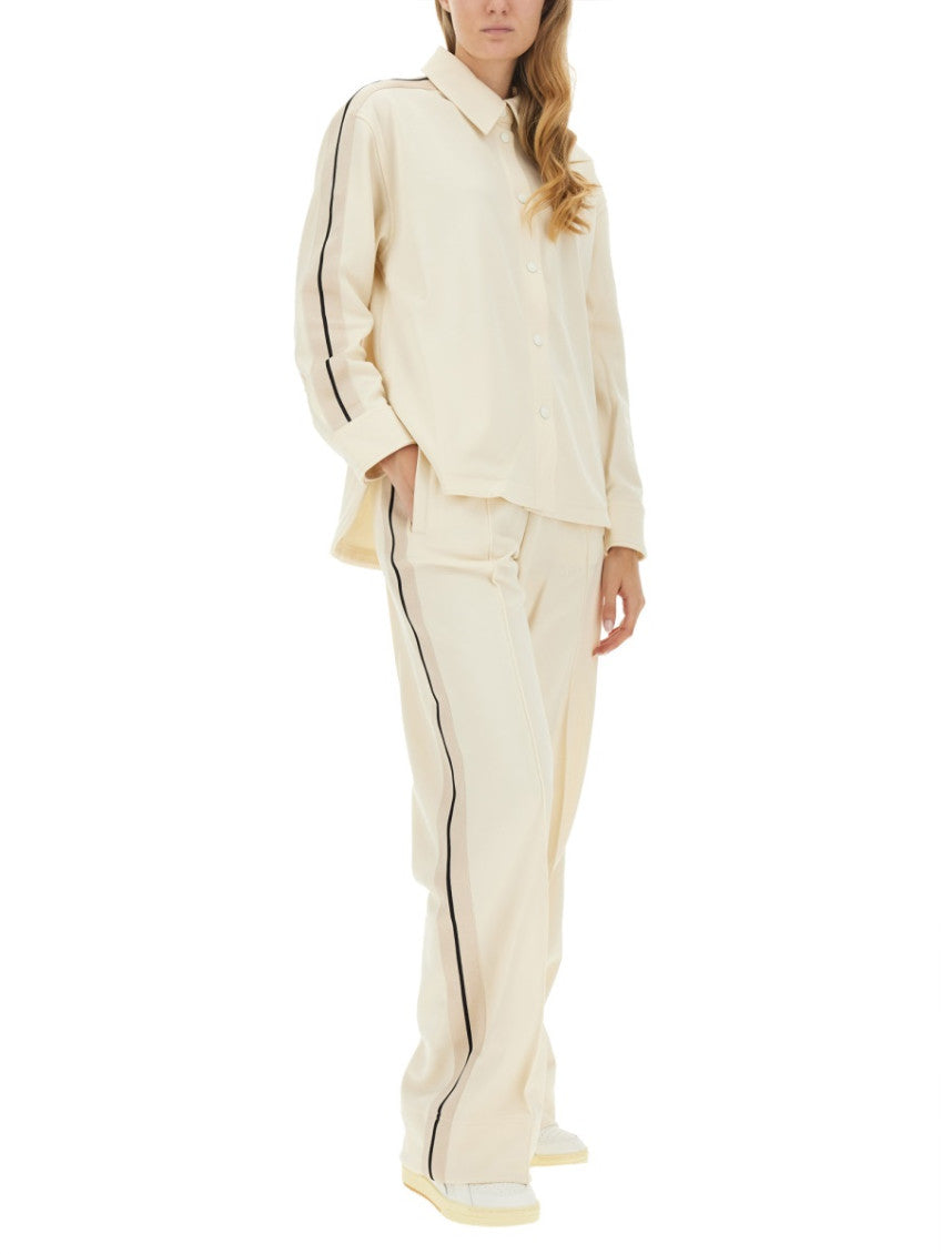 Beige Oversized Solid Shirt 4