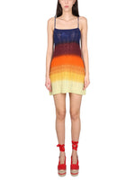 Multicolor Ombre Square Neck Mini Dress 1