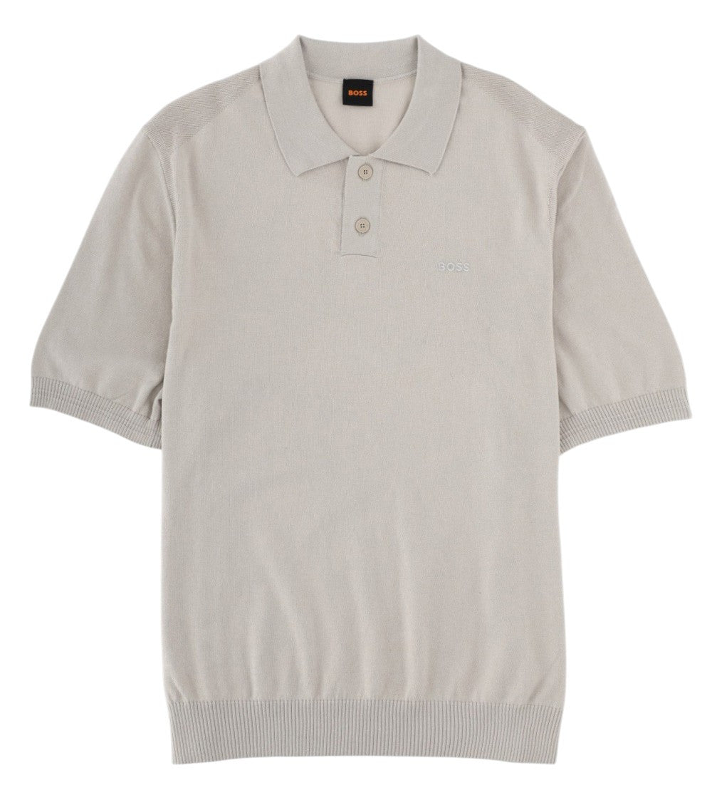 Grey Solid Shirt Collar Polo 1