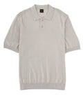 Grey Solid Shirt Collar Polo 1