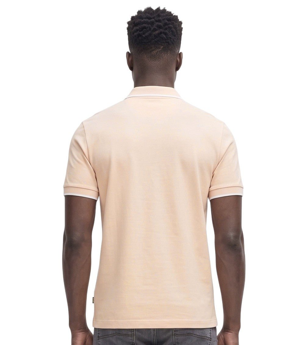 Pink Solid Shirt Collar Polo 2