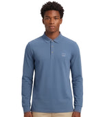 Light Blue Solid Shirt Collar Polo 1