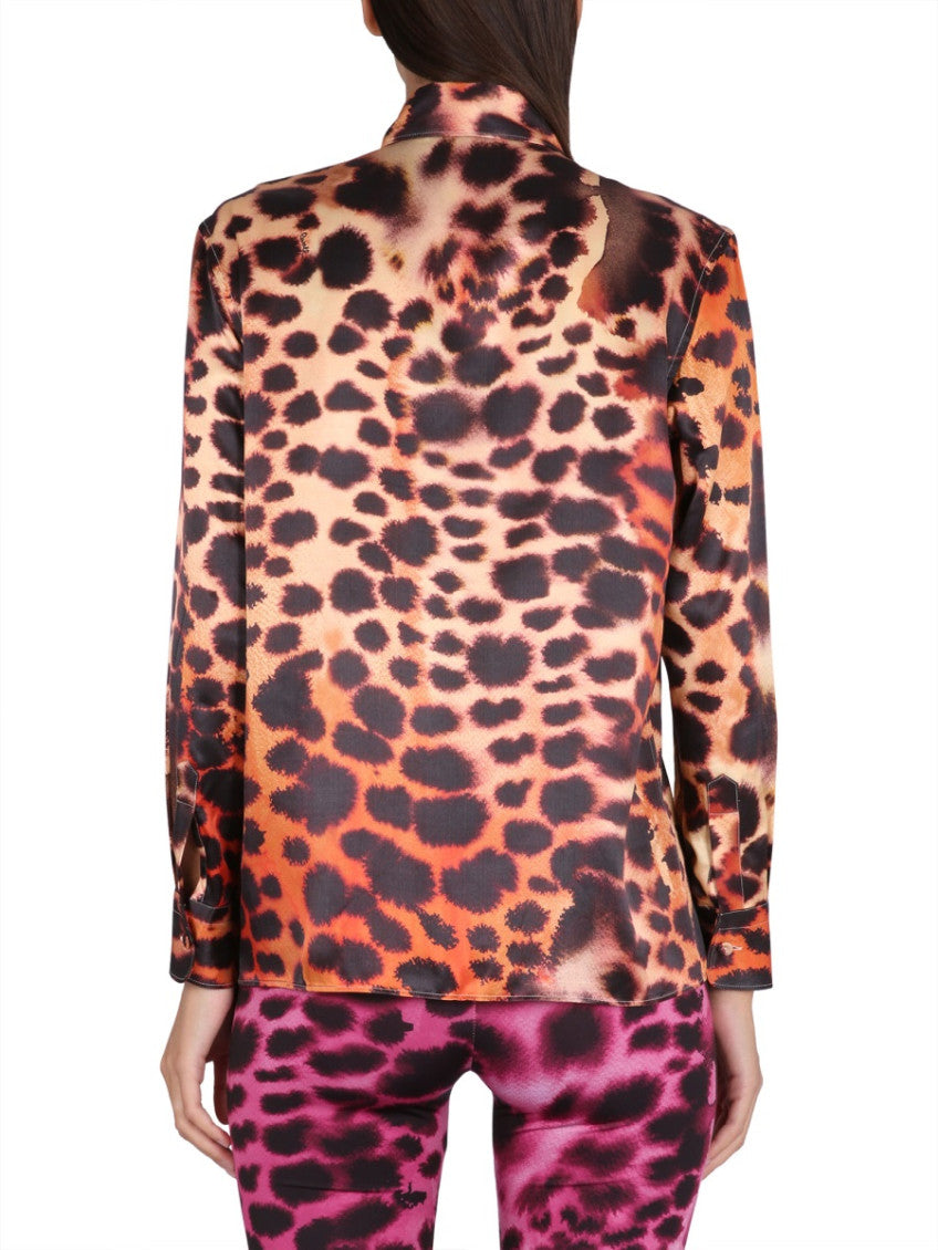 Pink Regular Animal Print Shirt 2
