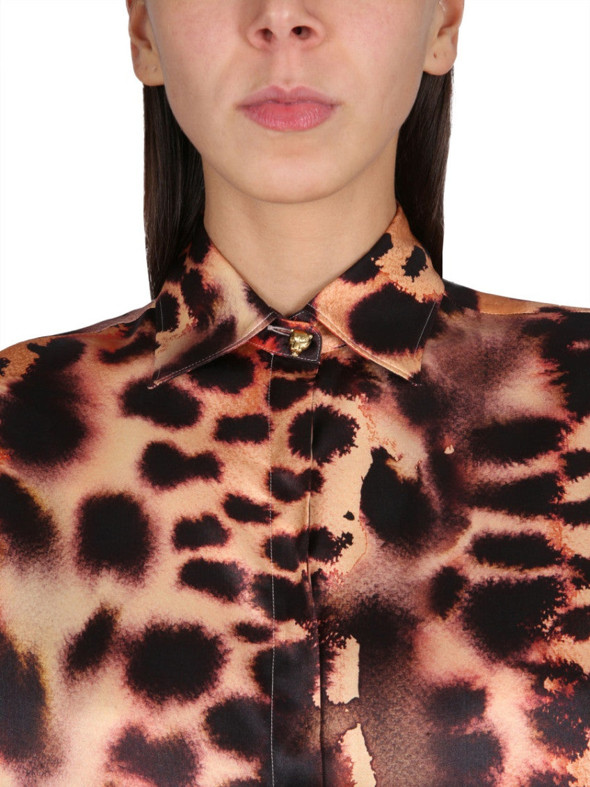 Pink Regular Animal Print Shirt 3