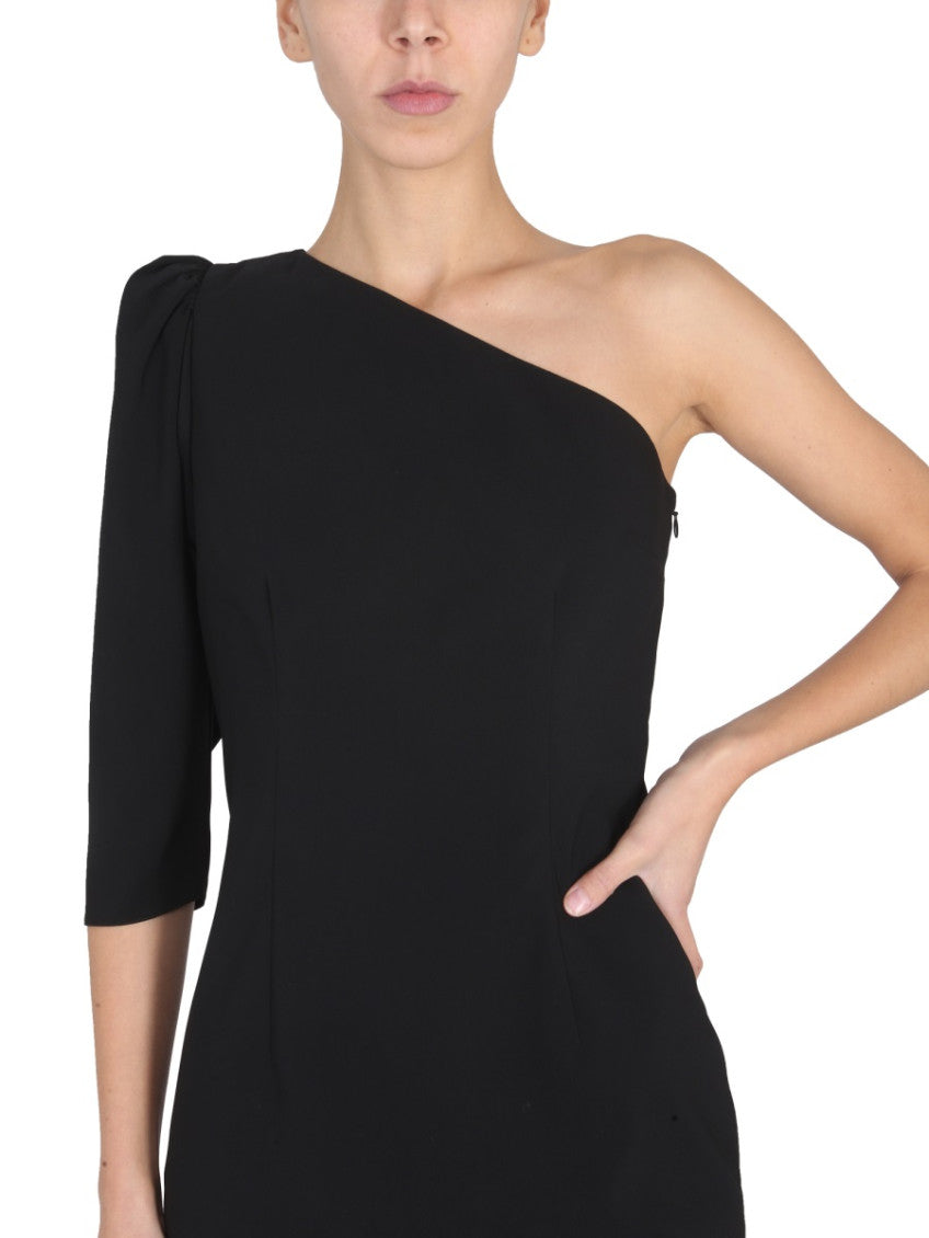 Black One Shoulder Mini Dress 4