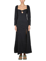 Black Square Neck Maxi Dress 1