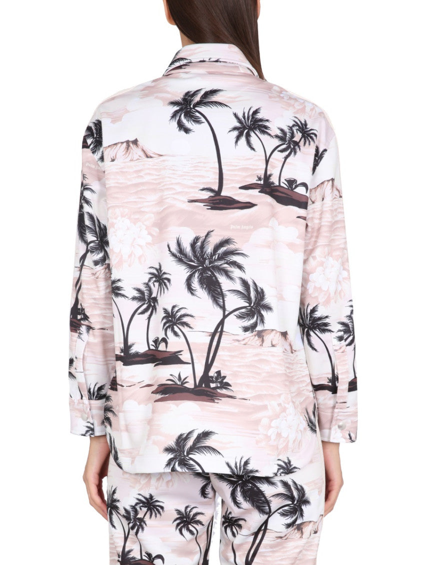 Beige Regular Printed Shirt 2