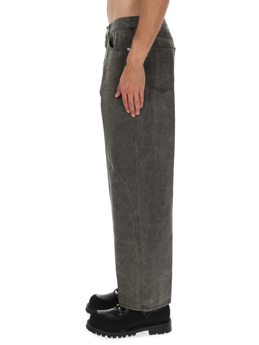 Grey Mid Rise Jeans 3