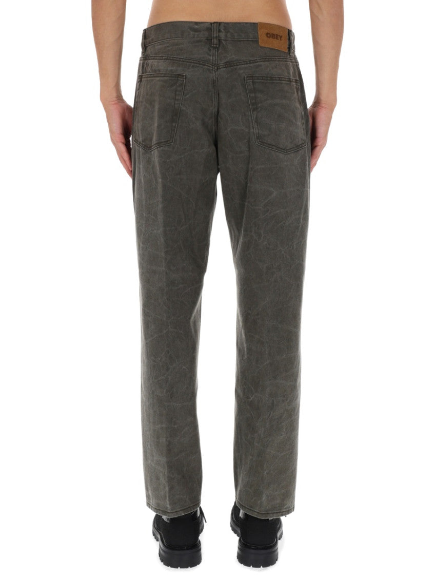 Grey Mid Rise Jeans 4