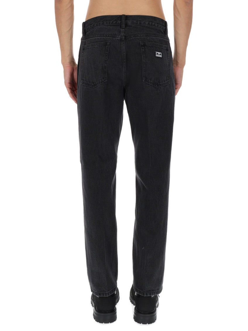 Black Mid Rise Jeans 4