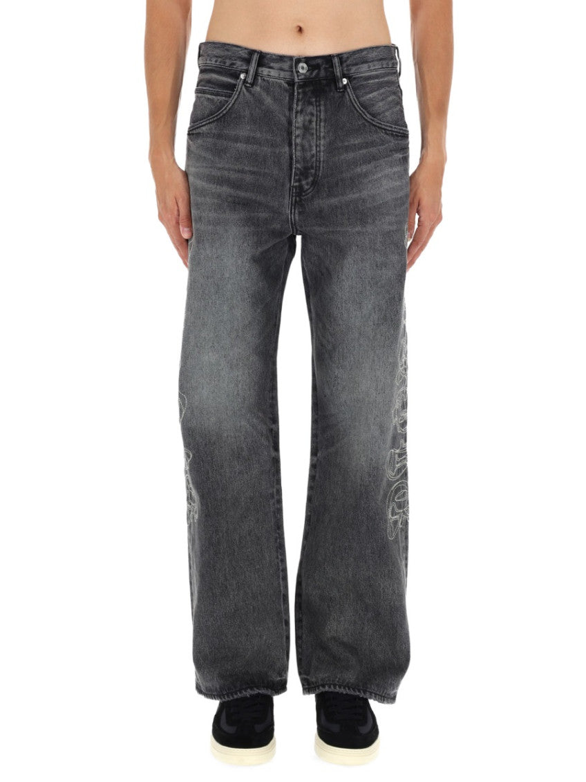 Black Mid Rise Jeans 1