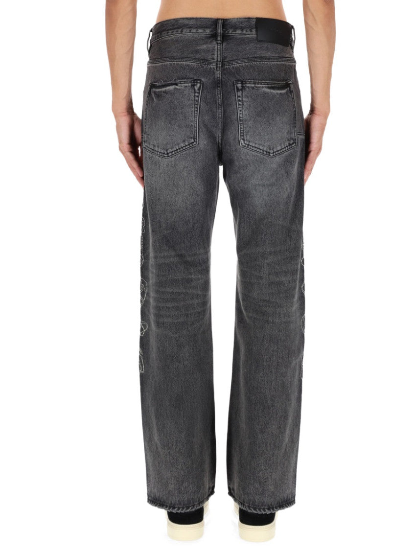Black Mid Rise Jeans 4