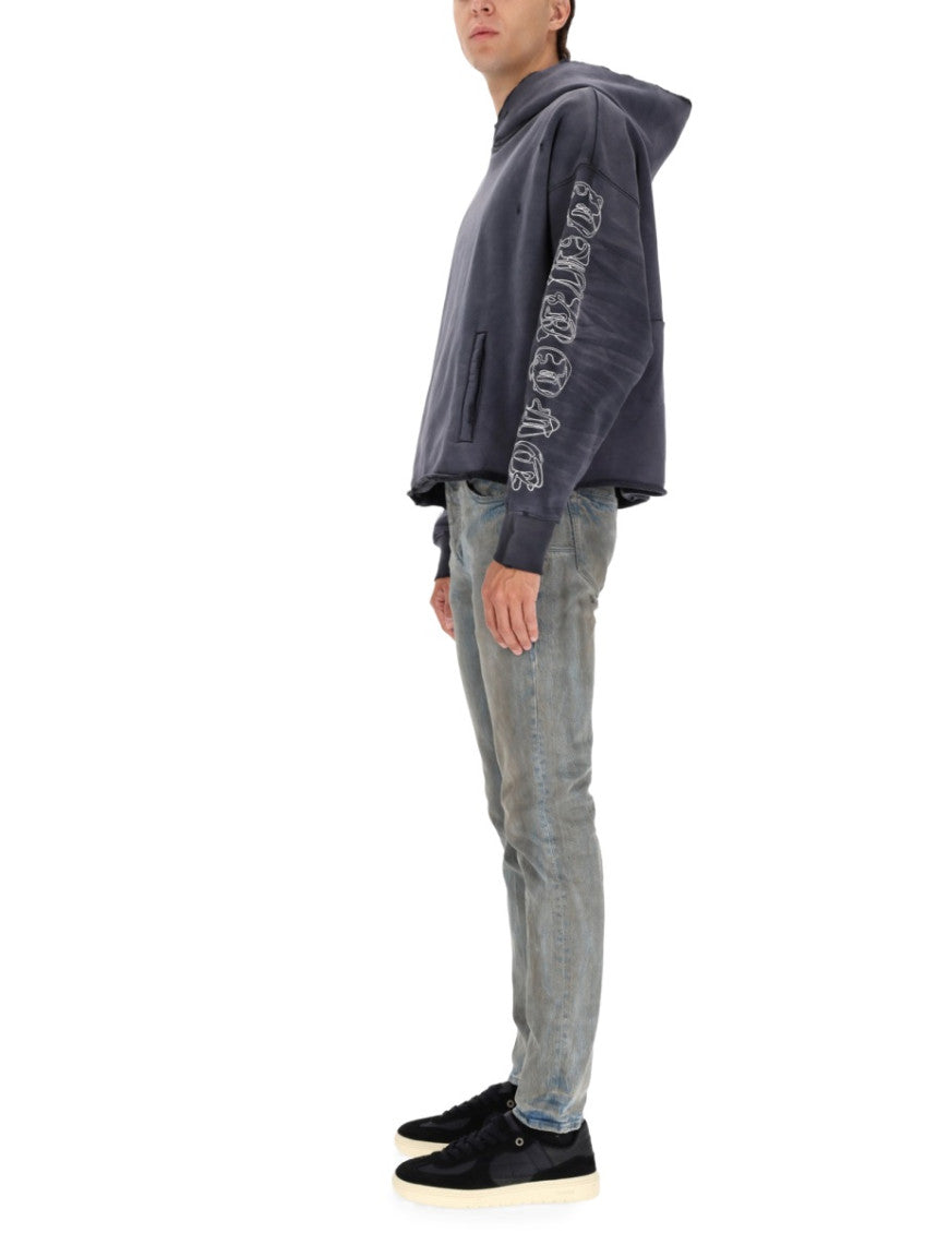 Blue Mid Rise Jeans 2