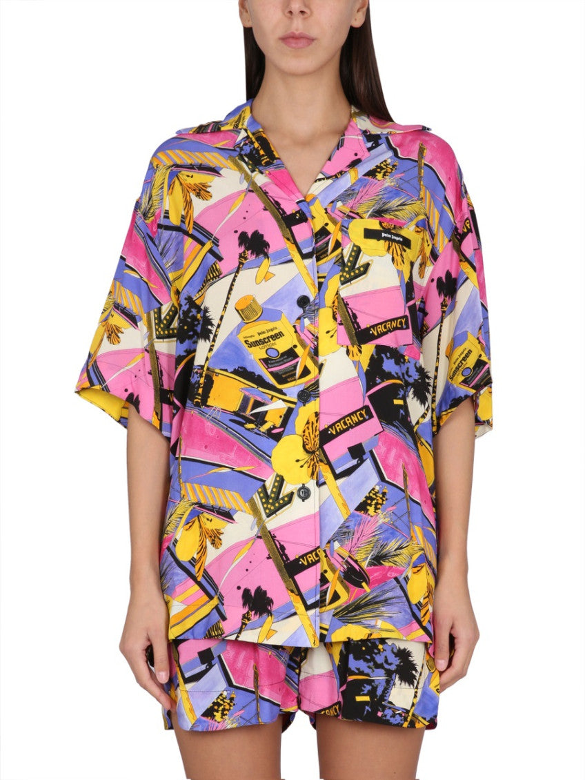 Multicolor Loose Printed Shirt 1