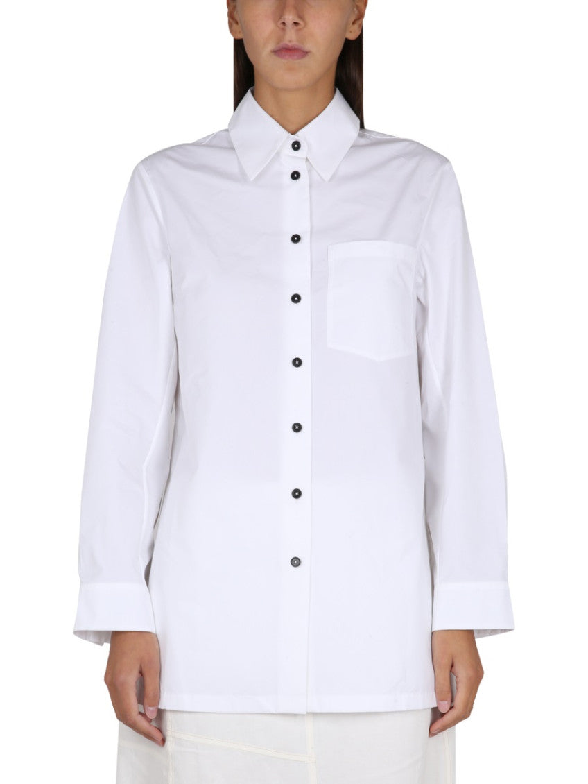 White Regular Solid Shirt 1
