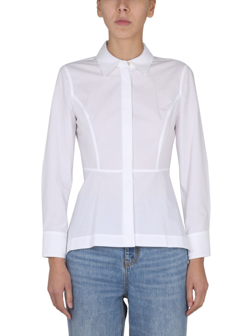 White Tailored Solid Shirt 1