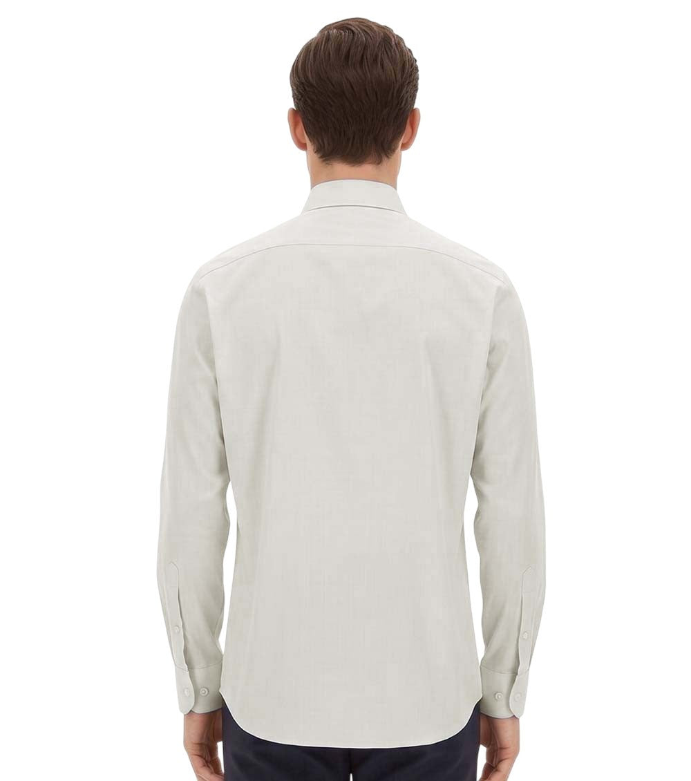 Off White Regular Solid Shirt 2