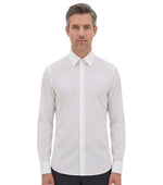 White Regular Solid Shirt 1