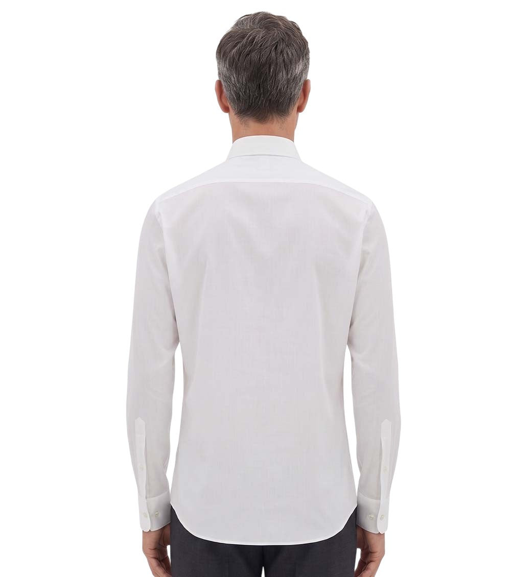 White Regular Solid Shirt 2