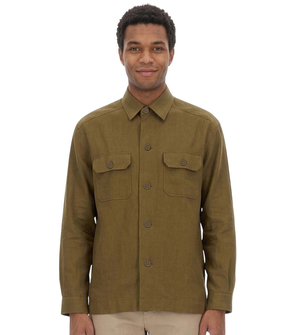 Brown Regular Solid Shirt 1