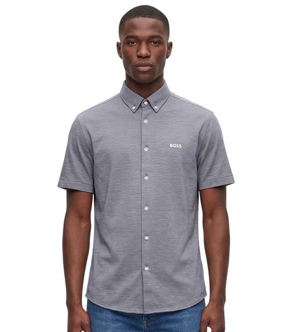 Grey Regular Logo Shirt 1