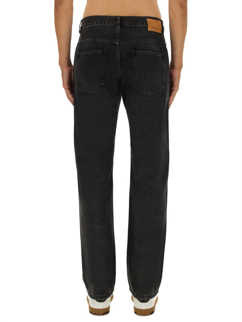 Black Mid Rise Jeans 4