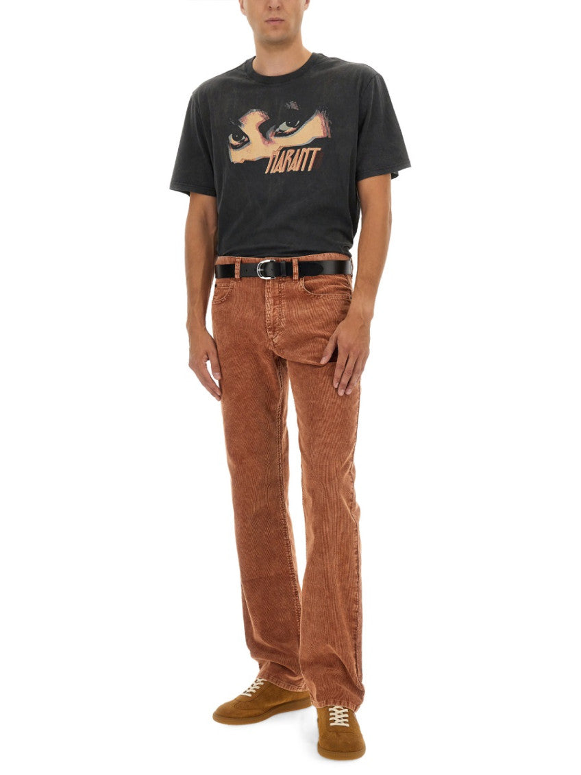 Brown Mid Rise Jeans 2