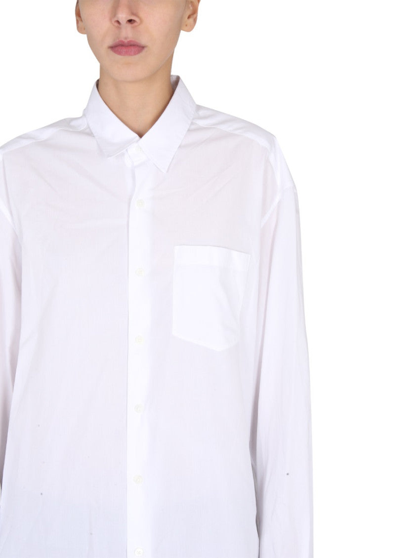 White Oversized Solid Shirt 3