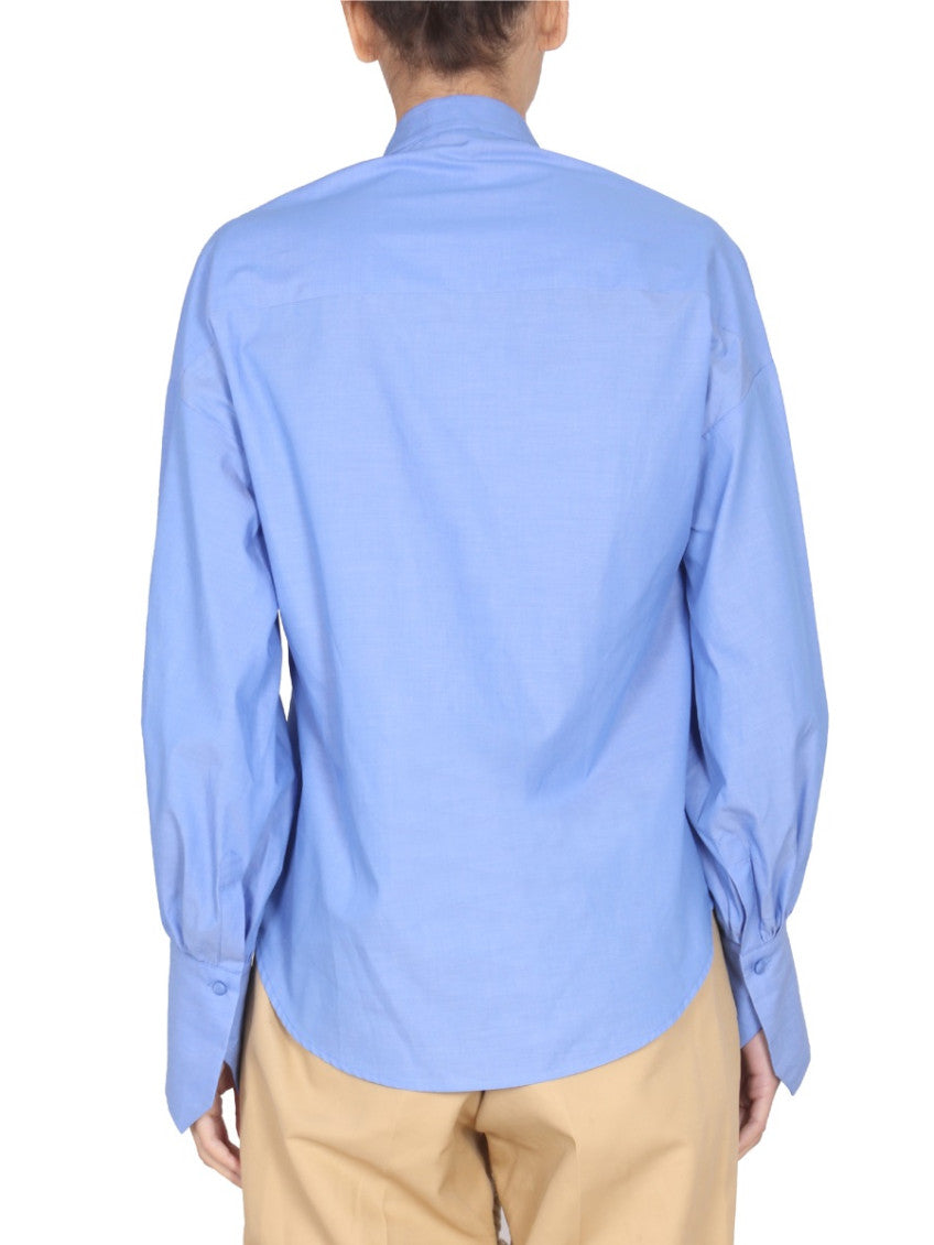 Blue Relaxed Solid Shirt 2